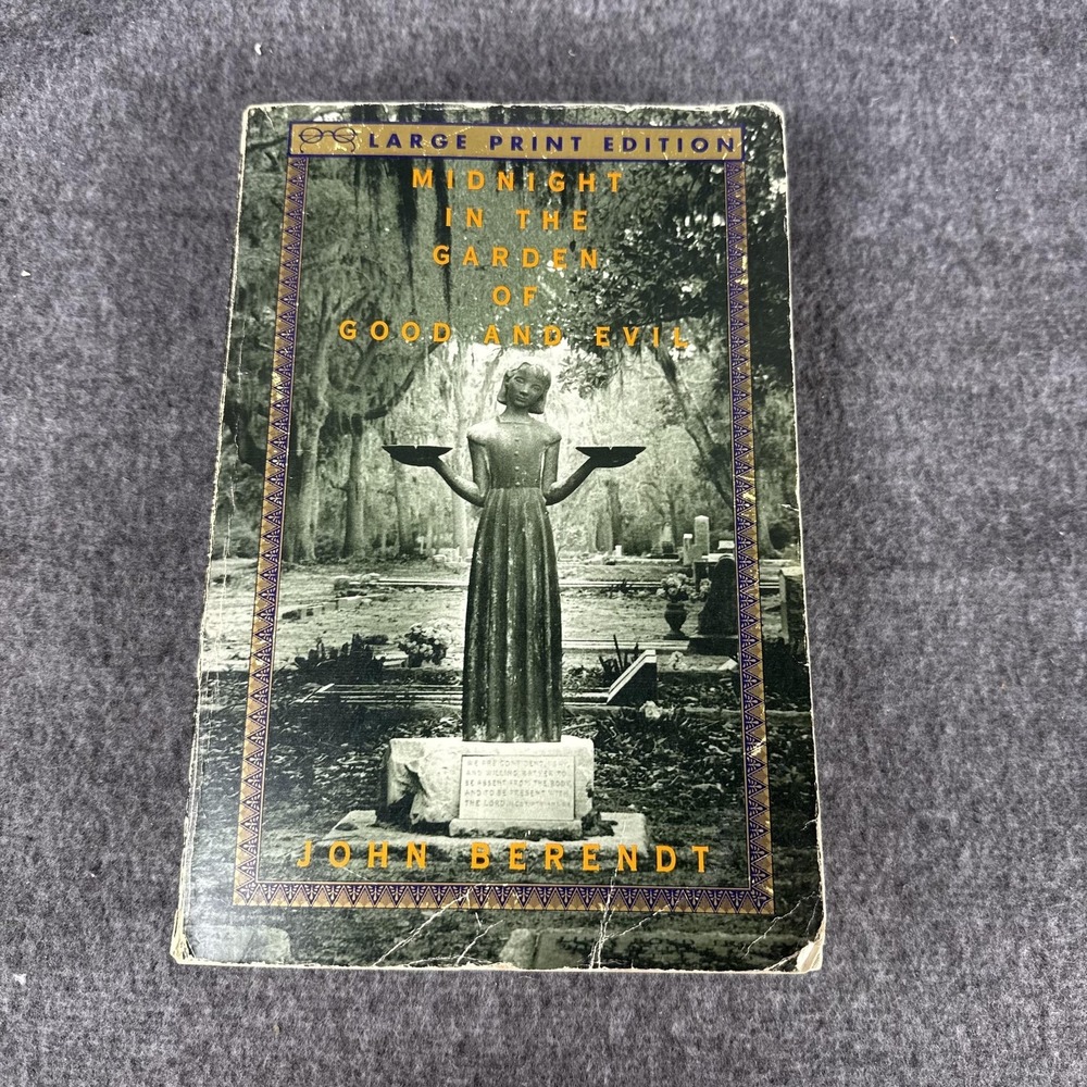 Vintage Midnight In The Garden Of Good And Evil Large Print PB Book John Berendt